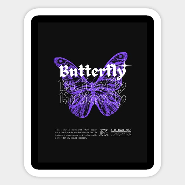 Butterfly Sticker by EuraShoop